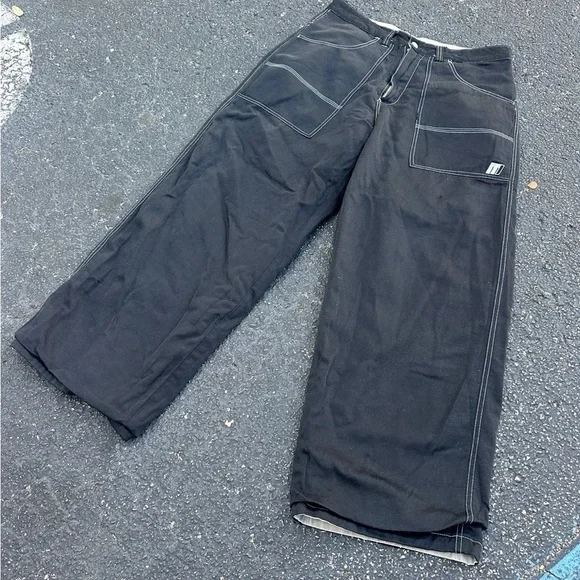 Vintage Macgear 90's Rave Cargo Wideleg Pants SUPER RARE reversible